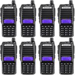 Комплект из 8 восьми Раций Baofeng UV-82 8 Ватт