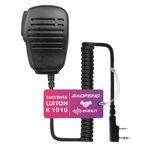 Тангента (ручной микрофон) LUITON K1010 Speaker Mic для раций Baofeng / Kenwood с разъемом 2-pin