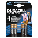 Батарейки Duracell AAA (LR03) MX2400 Turbo 4шт.