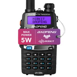 Рация двухдиапазонная Baofeng UV-5RA, UHF/VHF, 5 Ватт, батарея 1800 мАч, , ремешок Mirkit