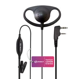Гарнітура 1 дротова LUITON K10102 Earpiece для рацій Baofeng / Kenwood з роз'ємом 2-pin