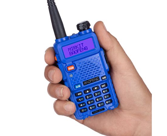 Рация Baofeng UV-5R 5W, Li-ion 1800 мАч UHF/VHF, Синий
