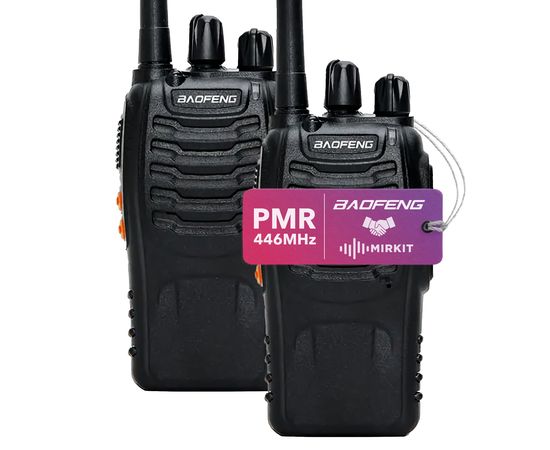 Рація Baofeng BF-88E  комплект 2 шт. PMR446MHz  1500 мАч батарея з USB входом