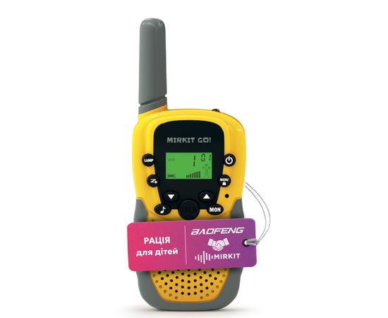 Портативна радіостанція Baofeng BF-T3 жовта, UHF, 3 Вт